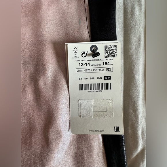 ZARA Girls Metallic Leggings - Picture 4 of 9